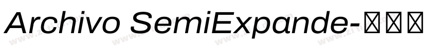 Archivo SemiExpande字体转换